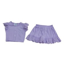 Rare Editions Toddler Girls 2 Piece Elastic Waistband Woven Short Set