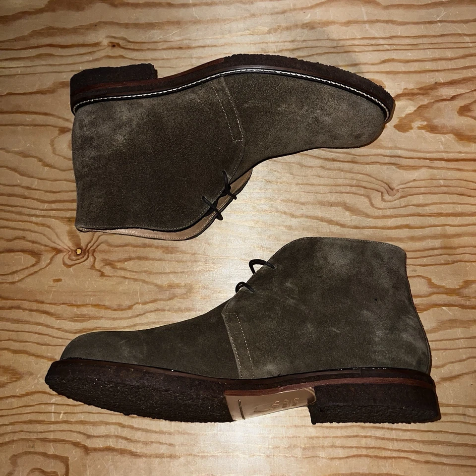 BOTAS CHUKKA BRASILEÑAS DE GAMUZA CON CORDONES RESERVA HACIA ADELANTE MARRÓN TALLA 9 NUEVAS Foto 2 de 4