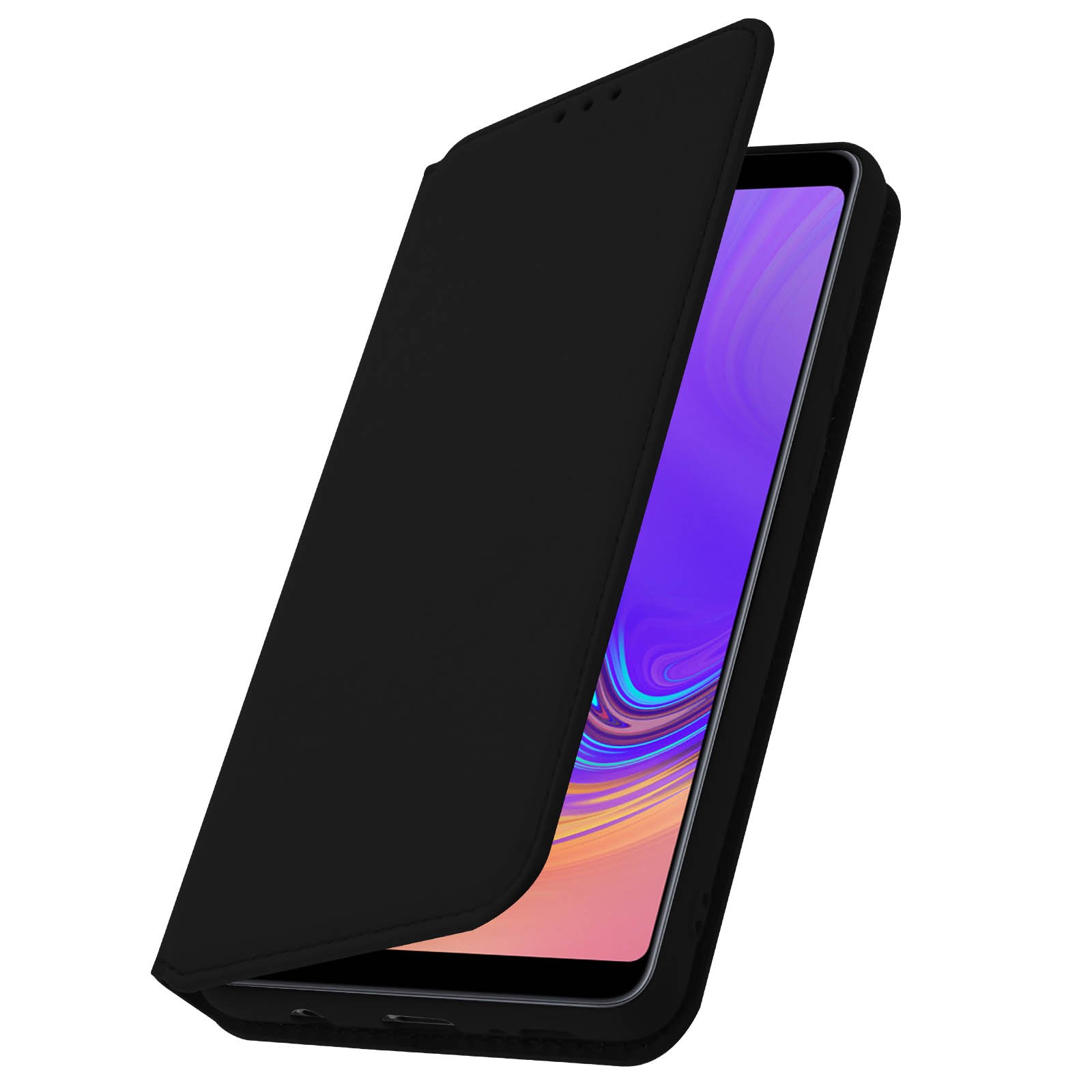 Coque Galaxy A9 2018 avec support vidéo et fente carte pour les trajets