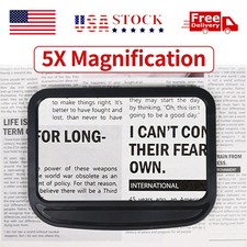 5X Large Handheld Magnifying Glass Magnifier for Reading Books Small Prints