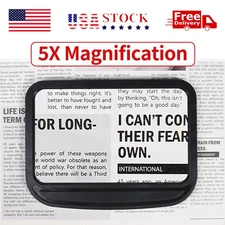 5X Large Handheld Magnifying Glass Magnifier for Reading Books Small Prints