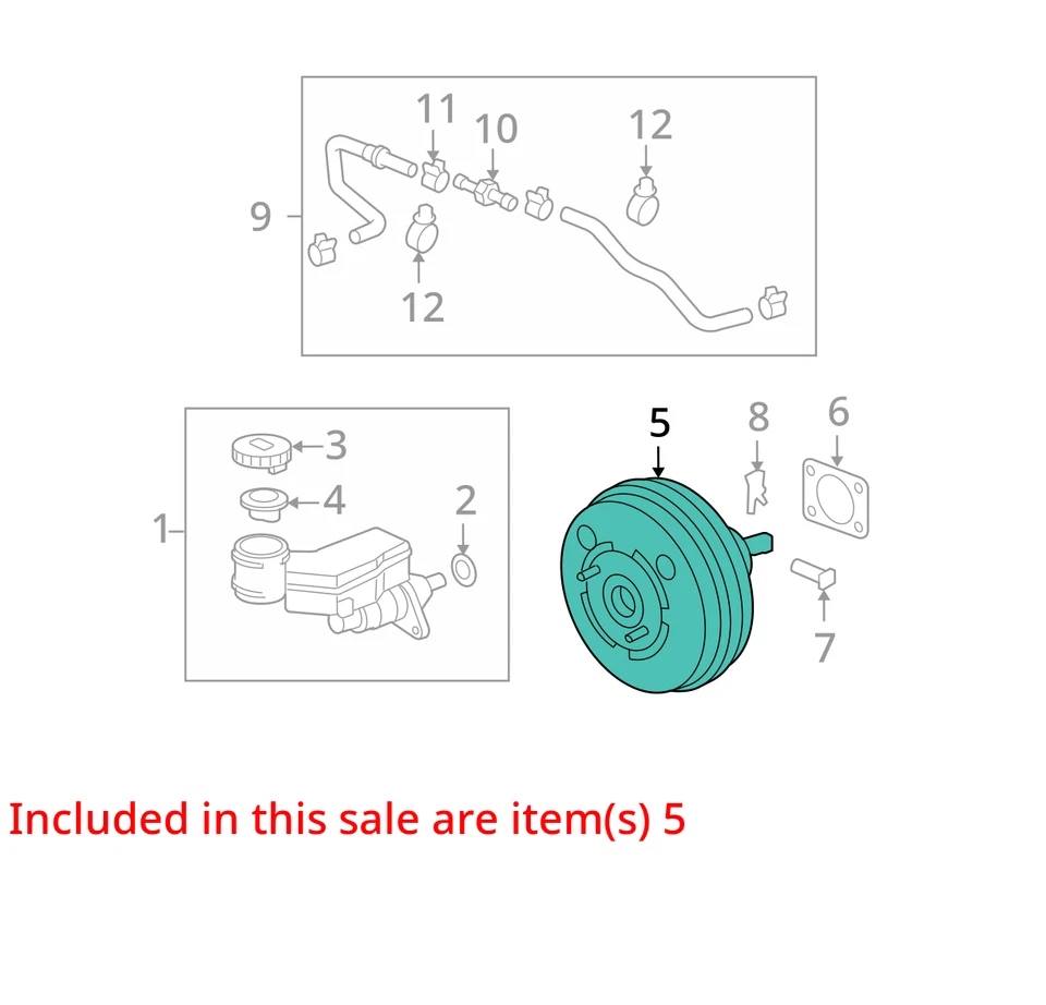 Acura MDX 2013 potenciador de freno OEM 107 k millas - LKQ415769844 Foto 4 de 4