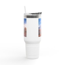 Isaiah 51:7 - Fear Not Landscape Tumbler 40oz Insulated with Handle & Straw