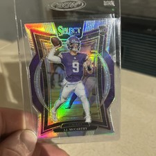 2024 Panini Select J.J. MCCARTHY #24 Silver Prizm Die-Cut RC Vikings