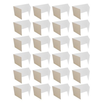 12 x 48  White Study Carrels, Privacy Boards, Student Privacy and Focus Booth...