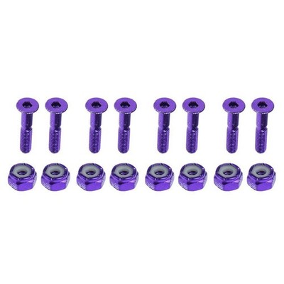 8pcs Carbon Steel Replace Skateboard Truck Hardware Set