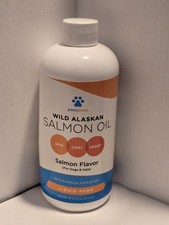 Pocopaws Wild Alaskan Salmon Oil Salmon Flavor For Dogs  Cats 16oz Sealed