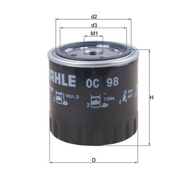 Knecht ÖLfilter Anschraubfilter Passend FüR CitroËN BX C15 LNA Visa Lancia-image