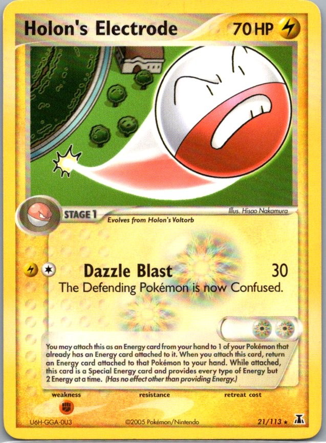 Holon's Electrode 21/113 Rare Delta Species NM