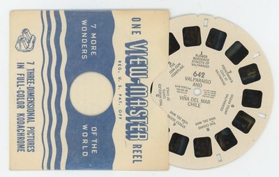 Valparaiso and Vino Del Mar Chile 1940's View-Master Reel 642