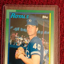 Topps Rick Luecken Kansas City Royals 1990 #87 Rookie MLB Baseball Card. rookie card picture