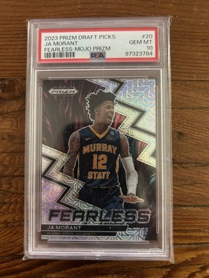 JA MORANT Mojo 2023-24 Panini Prizm Draft Pick 23/25 Fearless Mojo Prizm PSA 10