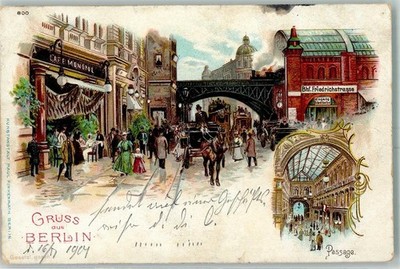 13432322 - 1000 Berlin Mitte Bahnhof Friedrichstrasse Passage Cafe Monopol 1901