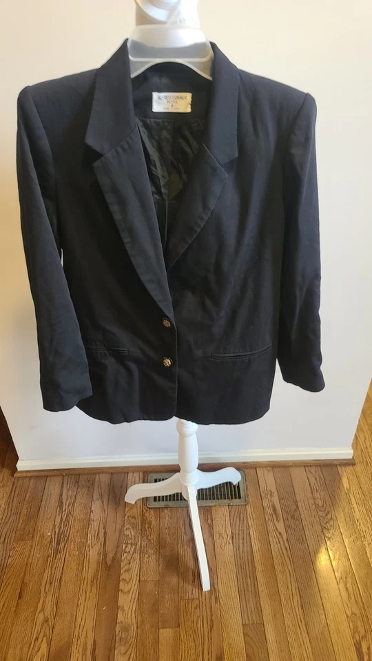 Alfred Dunner женщин миниатюрный черный блейзер золотой кнопки размер 6P офис бизнес - Изображение 2 из 4