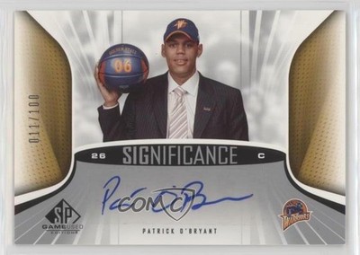 2006 SP Game Used Edition SIGnificance /100 Patrick O'Bryant Rookie Auto RC 1l2