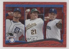 2014 Topps League Leaders Red Hot Foil Anibal Sanchez Bartolo Colon #117 l5w