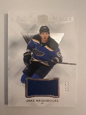 2024-25 UD The Cup Logo Marks Jake Neighbors /99 Jersey LM-JN St. Louis Blues