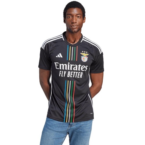 NWT Men's Adidas Benfica Portugal 23/24 Black Away Jersey IA7133