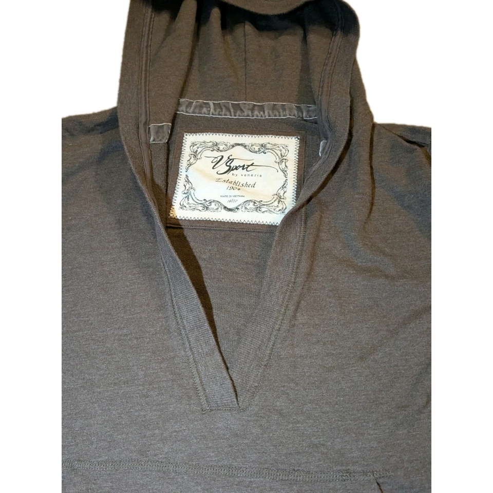 Sudadera con capucha V Sport by Venezia talla 18 para mujer km negra cuello en V Foto 2 de 4