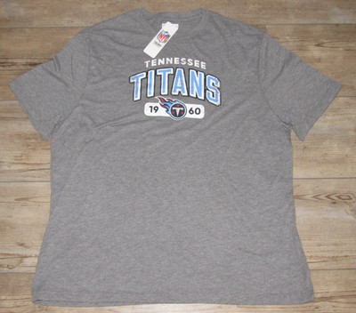 Tennessee Titans NFL Team Apparel Gray Soft Spun T-shirt Shirt size Men's XL