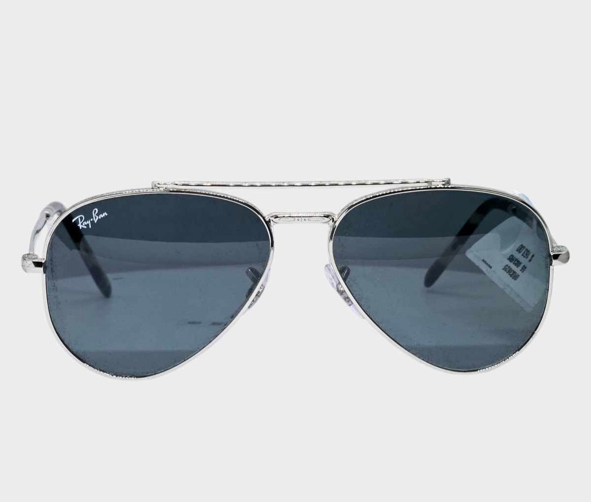 Ray Ban NEW AVIATOR silver/blue RB3625 003/R5 55 sunglasses NEW IN 