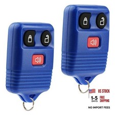 Key Fob Keyless Entry Remote fits Ford, Lincoln, Mercury, Mazda F150 3-Btn Blue