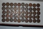 VF EF 1935 d Lincoln Wheat Cent Roll RL26