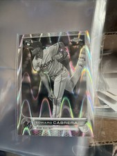 Edward Cabrera 2022 Topps Chrome Somkc RC Black & White Ray Wave