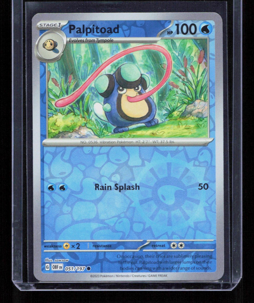 Palpitoad SV03: Obsidian Flames #051/197 Reverse Holo Common