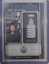 2022-23 Black Diamond Stanley Cup Winners Patches Paul Coffey Edmonton Oilers