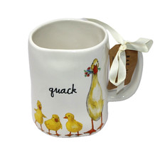Rae Dunn QUACK Duck and Chicks Easter Spring Ceramic Mug - NEW
