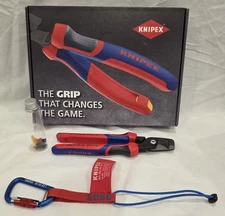 KNIPEX 95 12 225 StepCut XL Cable Shears Comfort Handles 225mm Crimper Pliers