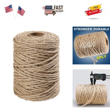            Jute Rope 4mmX120FT,    Rope for Crafts Projects Cat Scratcher Scratchi...