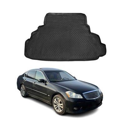 OMAC Cargo Mats Liner for Infiniti M35X 2006-10 Waterproof All-Weather TPE Black