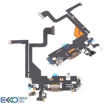   Ladebuchse für Apple iPhone 13 Pro 6,1'' Dock Connector Kopfhörer Flex Gold  