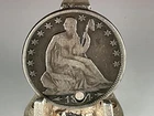 USA 1854? O Seated Liberty Half Dollar - Silver - With Arrows - Holed