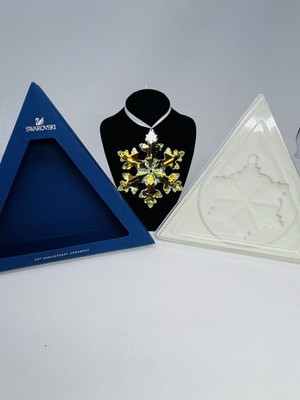 Swarovski Crystal 25th Anniversary Snowflake Star Christmas Ornament 5258537 MIB