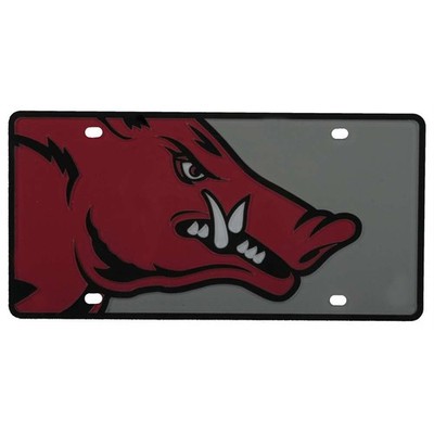 Arkansas Razorbacks Full Color Mega Inlay License Plate