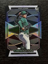 2020 Panini Chronicles Obsidian Etch Purple Jesus Luzardo RC 77/99 Oakland