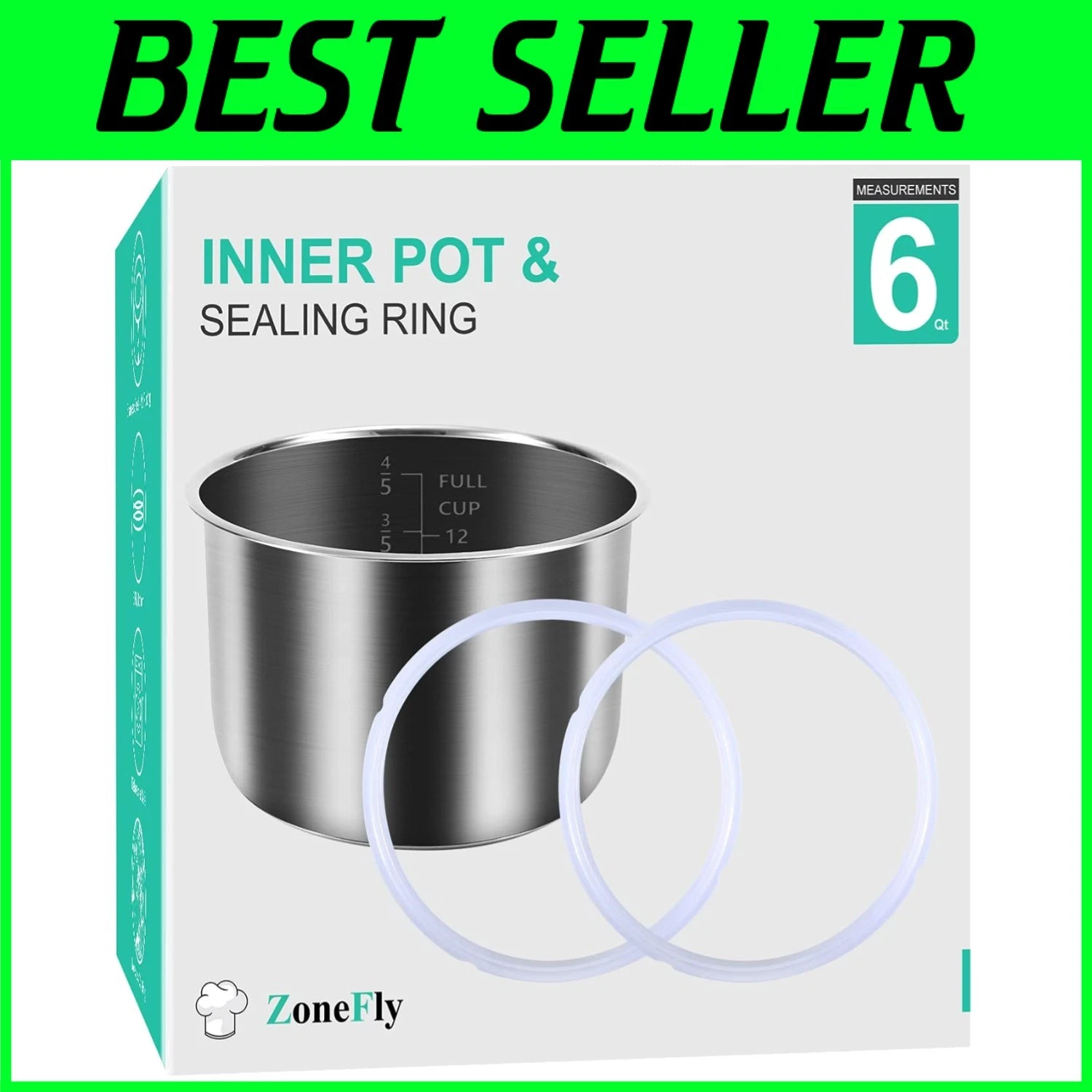 Stainless Steel Inner Pot for Power Pressure Cooker