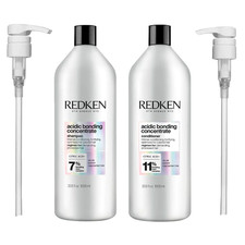 Redken Acidic Bonding Concentrate Shampoo and Conditioner 33.8 oz+ 2 PUMPS