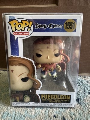 Funko Pop! BLACK CLOVER FUEGOLEON #1551 New in Box with Protector