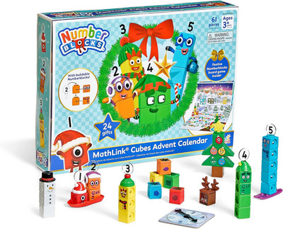 Numberblocks MathLink Cubes Advent Calendar, 24 Days of Surprise Gifts and