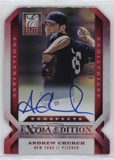 2013 Elite Extra Edition Aspirations Die-Cut Signatures Andrew Church Auto 13le