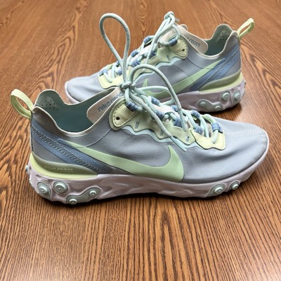 Women s Nike React Element 55 Frosted Spruce BQ2728-100 Sneakers Size 8 (CON203)