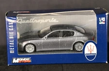 Maserati Quattroporte Silver Luxury Sedan1:43 Diecast Mondo Motors