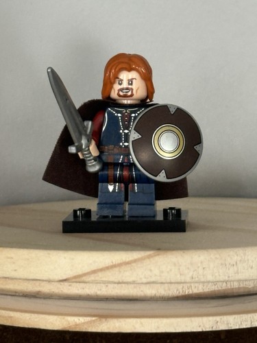LEGO Lord of the Rings Boromir minifigure 10316 Rivendell set w/ sword & shield - Picture 3 of 3