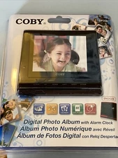 Coby DP356 Black 3.5 inch LCD Display Digital Photo Album w/Alarm Clock/Calender