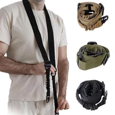 Two Point Long Tactical Gun Rifle Sling Adjustable Airsoft Hunt Standard Strap