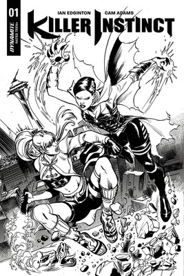 KILLER INSTINCT #1 VARIANT CVR F 10 COPY CINAR B&W INCV D. E.